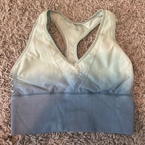 Worn Once, PINK Exercise Bra, Ombre with cutouts